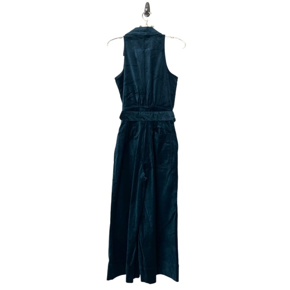 Anthropologie Maeve Velvet Halter Crop Jumpsuit Size 4 - Picture 7 of 14